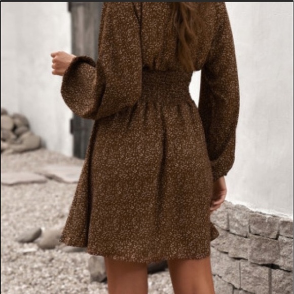 Cute Brown Boho Dress. Boutique New Fun & Flirty - Picture 2 of 7